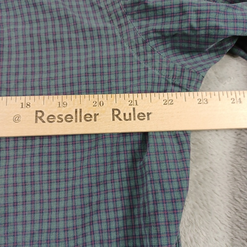 Ralph Lauren Shirt Mens Large Green Plaid Custom Fit Long Sleeve Preppy - Picture 7 of 7